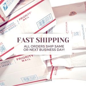 Fast Shipping! All orders shipped same or next business day! 🤍